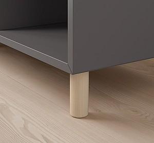 Etajera IKEA Eket cu picioare/lemn 140x35x80 Gri Inchis