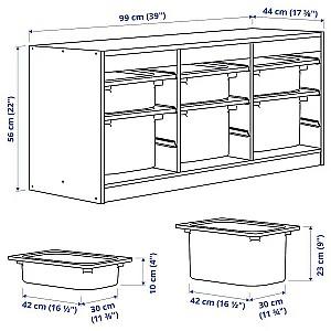 Comoda copii IKEA Trofast 99x44x56 Alb