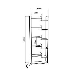 Etajera DECO Oppa Anthracite/White