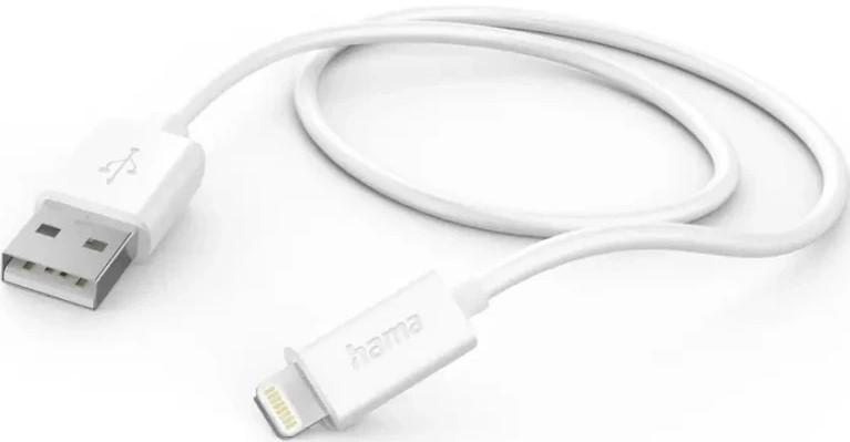 USB сablu Hama USB-A - Lightning White (201579)