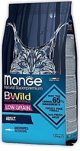 Hrana uscata pentru pisici Monge DRY CAT BWILD ADULT Anchovies 1.5 kg