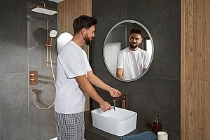 Baterie pentru lavoar Armatura Malaga PVD Aur Roz