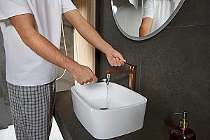 Baterie pentru lavoar Armatura Malaga PVD Aur Roz