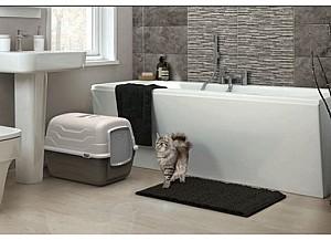 Litiera acoperita pentru pisici Georplast Litieră acoperită Roto-Toilet 52 x 40 x 40cm