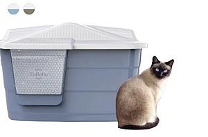 Litiera acoperita pentru pisici Georplast Litieră acoperită/căsuță din plastic Villa 57.5 × 38.5 x 37cm