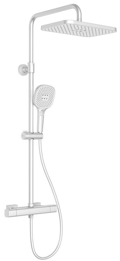 Set de duș Armatura Malaga Termostatic PVD Alb