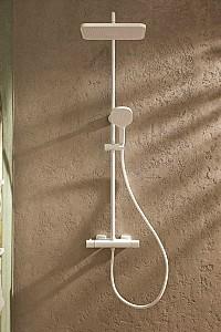 Set de duș Armatura Malaga Termostatic PVD Alb