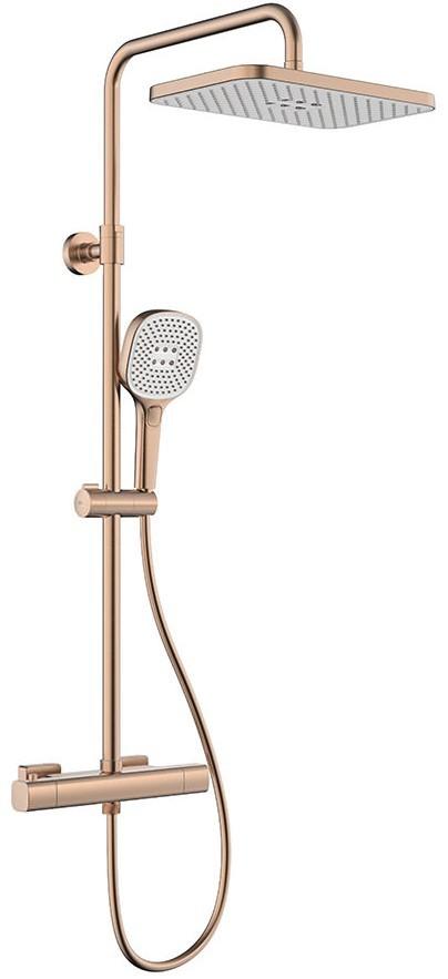Set de duș Armatura Malaga Termostatic PVD Aur Roz