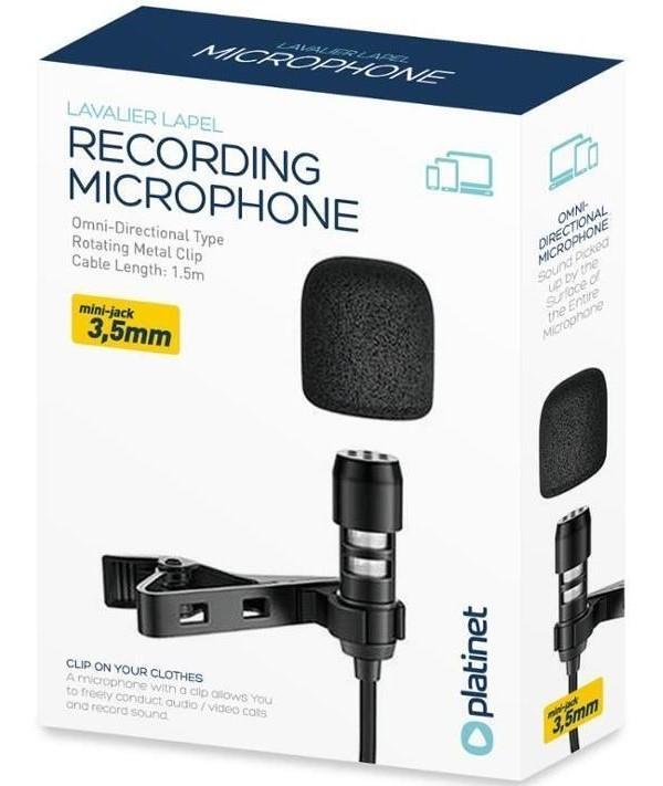 Microfon Platinet 45462 PMLLCB Black