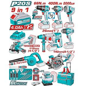 Set de scule electrice Total TOSLI250381