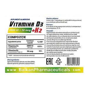 Vitamine Balkan Pharmaceuticals VITAMIN D3 + K2 30capsule