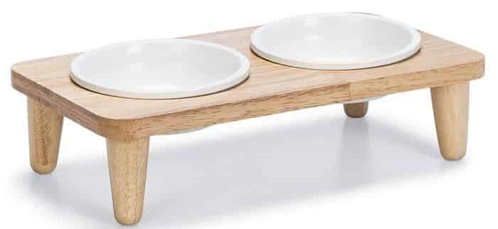 Bol de hrana pentru pisici Beeztees boluri ceramice pe suport DJEHA 35*19*9cm