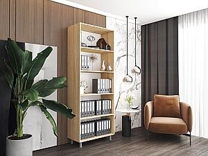 Etajera Mobildor Lux DD (80x40x210H cm) Stejar Sonoma