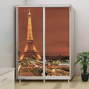 Dulap-cupe PS DX-180 (2 foto Paris) Stejar Cortona