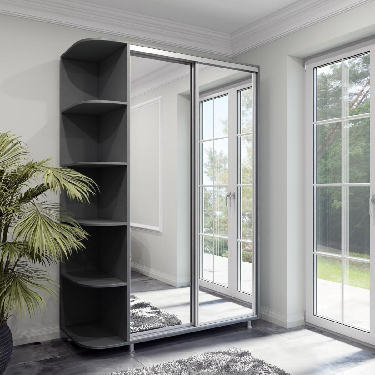 Dulap-cupe Arta Mobilei Armadio G1510 (cu anexă) Antracit