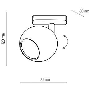 Corp de iluminat TK Lighting Tracer 4041 Black