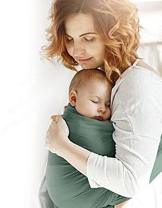 Marsupiu pentru bebelusi Moni Cherish Dark Green