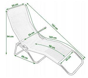 Sezlong Jumi OM-318892 Albastru