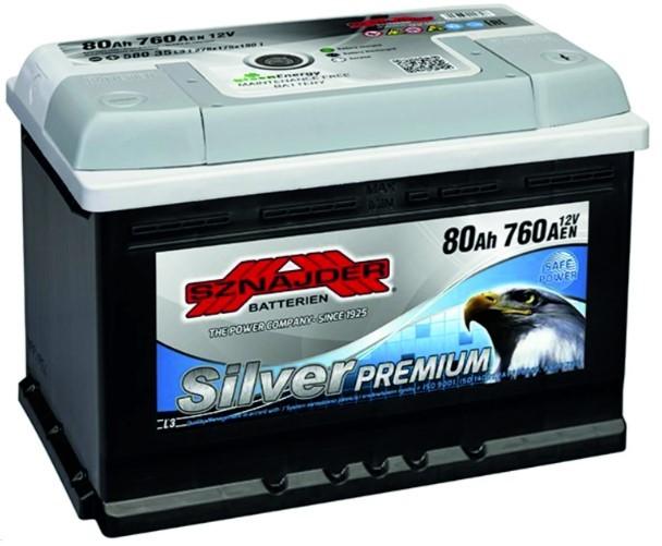 Acumulator auto Sznajder 80 Ah Silver Premium
