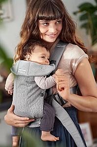 Marsupiu pentru bebelusi BabyBjorn anatomic Mini Grey 3D