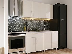 Set mobila bucatarie PS Mini 1.6 m (MDF luciosa) Bianco