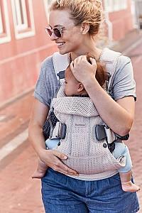 Marsupiu pentru bebelusi BabyBjorn One Air Pearly Pink