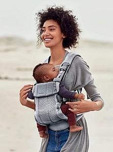 Marsupiu pentru bebelusi BabyBjorn Harmony Silver