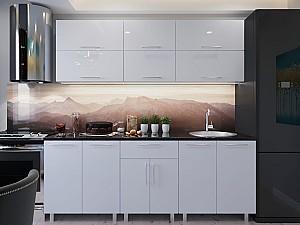 Set mobila bucatarie PS Modern 1.8 m (MDF lucioasa) Alb