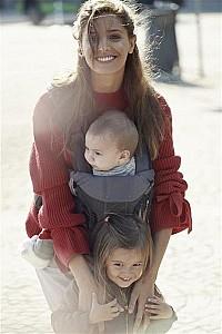 Marsupiu pentru bebelusi BabyBjorn One Denim Grey