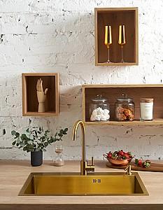 Chiuveta de bucatarie Fabiano Nano PVD Gold 70 x 45 mm