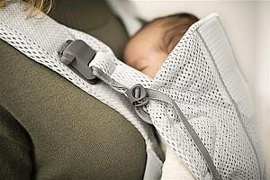 Marsupiu pentru bebelusi BabyBjorn One Air Silver 3D Mesh