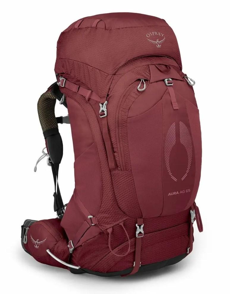 Rucsac sportiv Osprey Aura AG 65 WM/WL (Berry Sorbet Red)