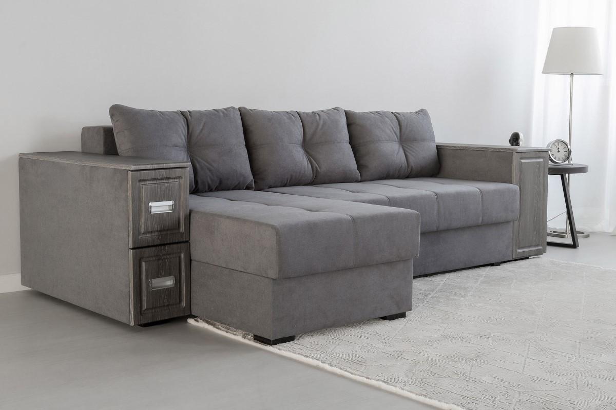 Canapea coltar IM EDINBURGH 2 Lemon 25 (Gri Închis)