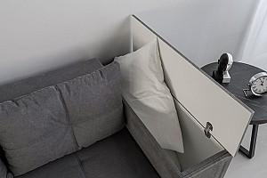 Canapea coltar IM EDINBURGH 2 Lemon 25 (Gri Închis)