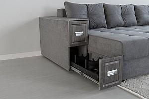 Canapea coltar IM EDINBURGH 2 Lemon 25 (Gri Închis)