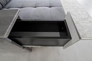 Canapea coltar IM EDINBURGH 2 Lemon 25 (Gri Închis)