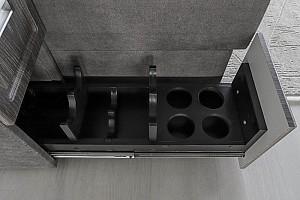 Canapea coltar IM EDINBURGH 2 Lemon 25 (Gri Închis)