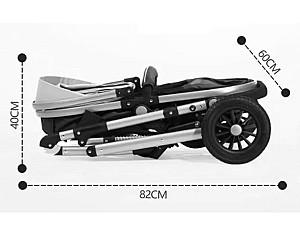 Carucior 2 in 1 4Play AT81 Golden Grey