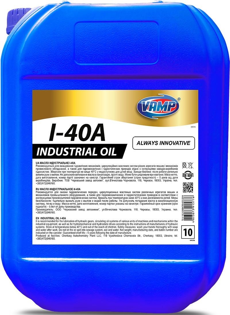 Ulei hidraulic VAMP I-40A 10L