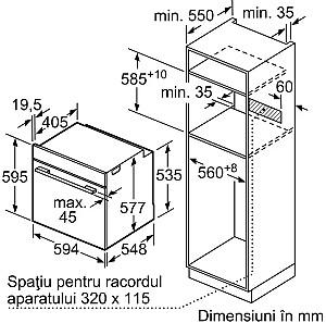 Cuptor electric incorporabil Bosch HBG7741W1
