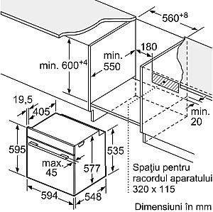 Cuptor electric incorporabil Bosch HBG7741W1