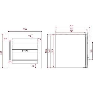 Racitor de vinuri incorporabil Teka RVI20041GBK