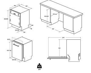 Masina de spalat vase incorporabilă CANDY CI 3E53E0W