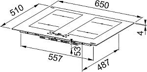 Plita incorporabila electrica Franke FMA 654 I F KL BK (108.0704.935)
