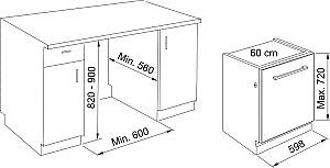 Masina de spalat vase incorporabilă Franke FDW 614E5P E (117.0694.396)