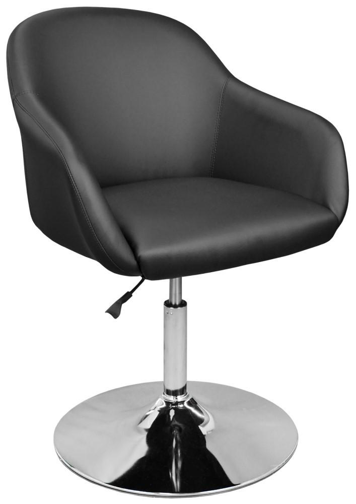 Scaun de birou DP WAIT 1S Chrome Negru