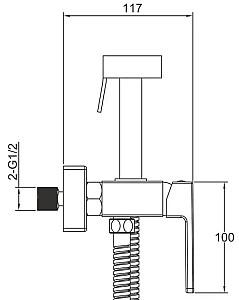 Baterie pentru bideu Gappo G2017-9