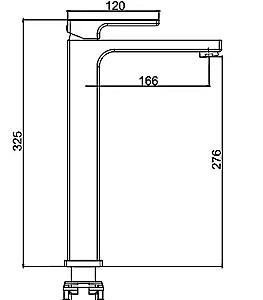Baterie pentru lavoar Gappo G1018-2