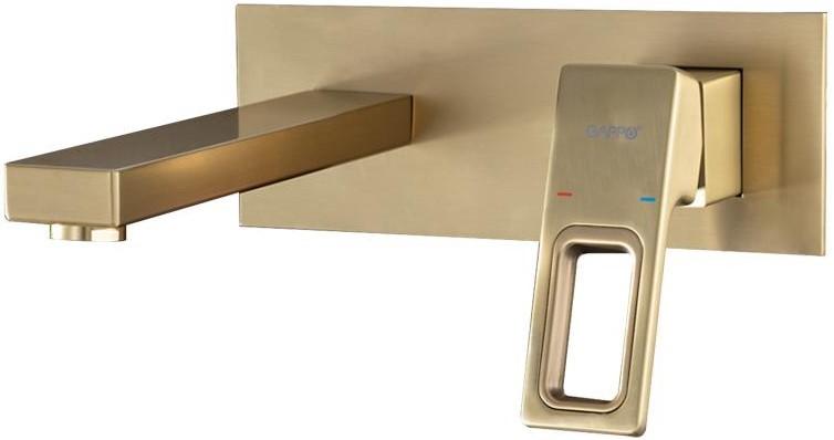 Baterie pentru lavoar Gappo G1017-13 Satin GOLD