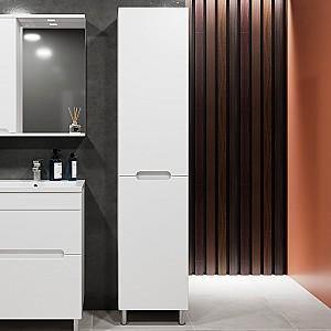 Dulap penal Bayro Etna cu coș 416x1900 Drept Alb Mat